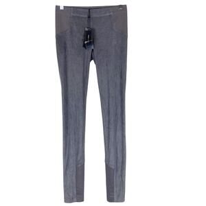 NWT BCBGMazAzria Paloma Faux Suede Leggings Womens XXS High Rise Equestrian Boho